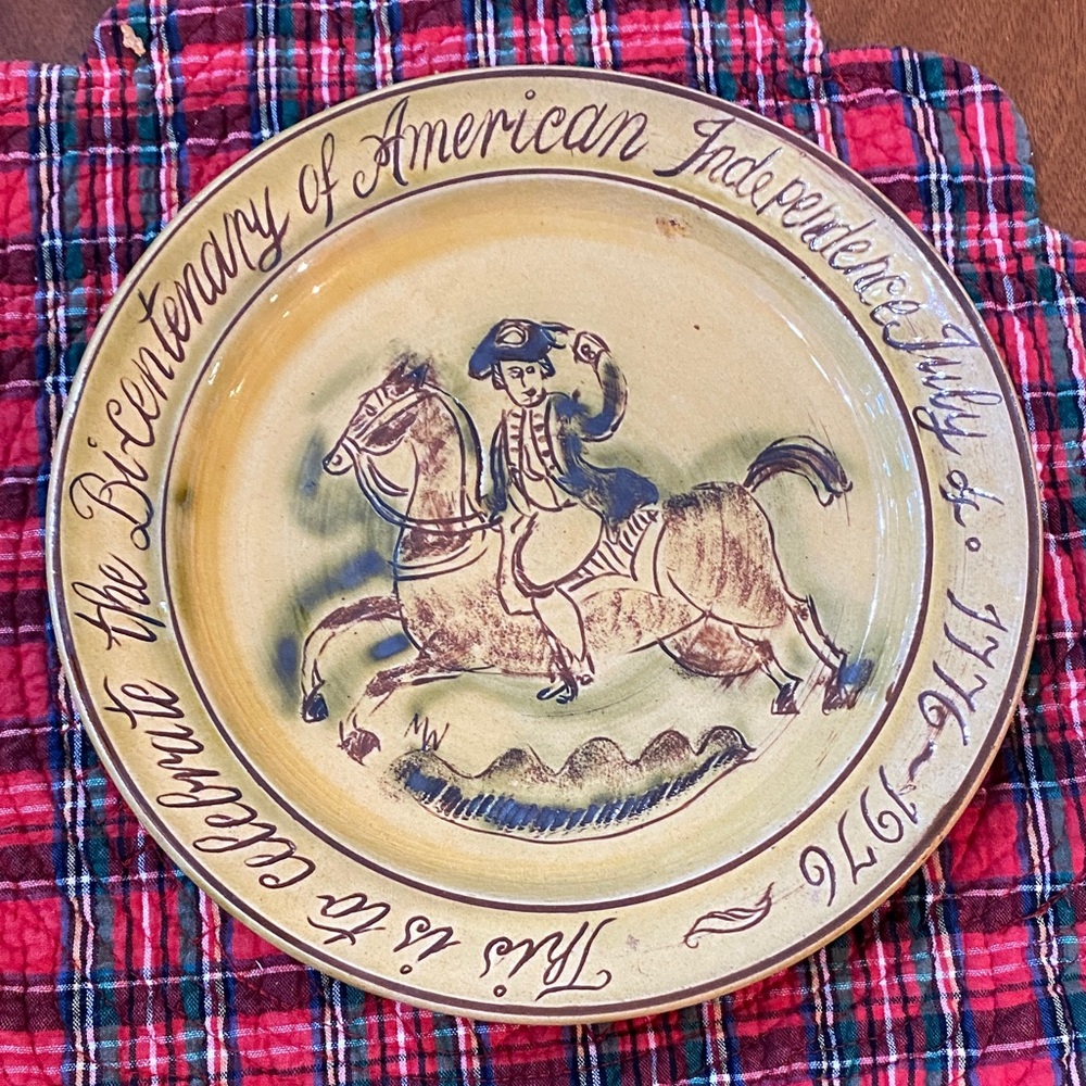 Bicentennial Commemorative Plate by Mary Wondrausch